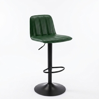 Tabourets de bar pivotants modernes, réglables en hauteur, en cuir PU, chaises de bar minimalistes nordiques, tabourets de comptoir de cuisine en gros