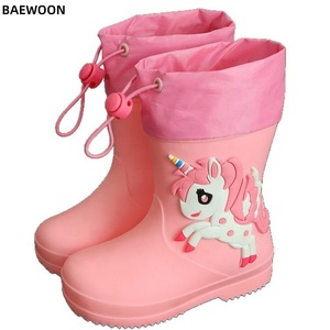 BAEWOON CRB19 <span class=keywords><strong>Bottes</strong></span> <span class=keywords><strong>de</strong></span> <span class=keywords><strong>pluie</strong></span> pour enfants, <span class=keywords><strong>bottes</strong></span> d'eau à motif <span class=keywords><strong>de</strong></span> dessin animé pour filles et bébés, antidérapantes, à tige courte, chaussures <span class=keywords><strong>de</strong></span> <span class=keywords><strong>pluie</strong></span> pour garçons - Product Image 1