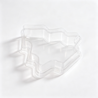 Boîte à pâtisserie de Noël festive en PET transparent pour bonbons, biscuits, tiramisu – Idéale pour la pâtisserie de Noël et les fêtes – Vente en gros