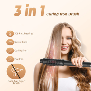 <span class=keywords><strong>Brosse</strong></span> lissante électrique professionnelle pour salon, double chauffage rapide PTC, fer <span class=keywords><strong>à</strong></span> <span class=keywords><strong>friser</strong></span>, <span class=keywords><strong>brosse</strong></span> thermique infrarouge - Product Image 2