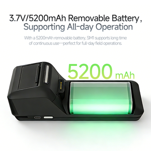 Système de point de vente Android 15 portable de 6,75 pouces pour restaurants à <span class=keywords><strong>service</strong></span> rapide, batterie 5200 mAh, imprimante thermique intégrée - Élégant et compact - Product Image 3