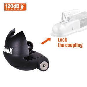 Verrou de remorque robuste en acier inoxydable intelligent, alarme antivol de 120 décibels, verrou de remorque antivol - Product Image 4