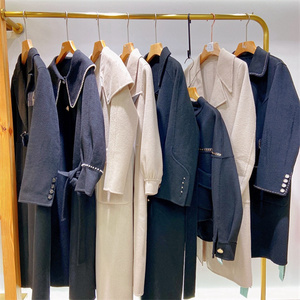 Abrigo de <span class=keywords><strong>Cachemira</strong></span> de Doble Cara, <span class=keywords><strong>Ropa</strong></span> de Mujer de Segunda Mano con Descuento, Venta al Por Mayor - Product Image 2