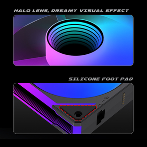 Lovingcool Fabriek Groothandel 120Mm Rgb Computerkast Koelventilator Dc 12V Sync 5V 3pin Argb Gaming Pc Koeler Bouwsteenventilatoren - Product Image 4