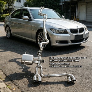 Tubos de Escape OME Ss304 Catback para BMW E90 E91 E92 325i 328i <span class=keywords><strong>330i</strong></span> N52 <span class=keywords><strong>N53</strong></span> 2.5L 3.0L 2004-2015, Silenciador con Válvula y Ajuste de Sonido - Product Image 1