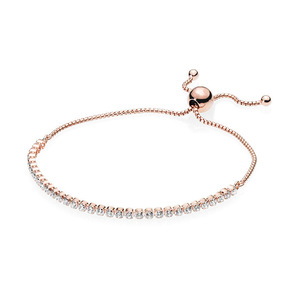 <span class=keywords><strong>Pulsera</strong></span> de Plata 925 Panjiadora, Oro Rosa, Arcoíris Brillante, Diamante Moissanita, <span class=keywords><strong>Pulsera</strong></span> Ajustable, <span class=keywords><strong>Pulsera</strong></span> Básica de Moissanita DIY - Product Image 6