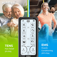 Appareil de thérapie TENS numérique avancé - Double canal avec interface tactile, 32 modes et 20 niveaux pour soulager la douleur sur tout le corps