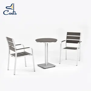 Coets – fournisseur de meubles en faux bois pour cantines haut de gamme, pilier central, table à manger ronde, chaise de restaurant en plein air