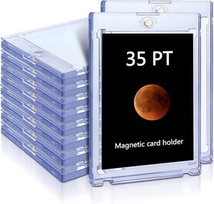 Soporte magnético para tarjetas 35pt, funda rígida protectora de plástico duro, estuche de exhibición para Pokeman - Product Image 1
