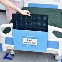 Porte-documents en plastique ABS pour lit médicalisé avec crochet, support de dossier médical, porte-fiche patient personnalisable pour lit d'hôpital