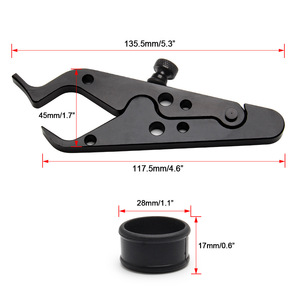 Pince de fixation de commande d'accélérateur générique pour moto, 28,1-29,5 mm, en aluminium, pour la mise à niveau des motos cruiser - Product Image 1