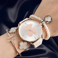 Jam Tangan Wanita Quartz Dial Beruang Klasik Minimalis Fashion Trendy Tahan Air Hadiah Wanita OEM ODM