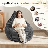 Fauteuil pouf convertible moderne de luxe, pliable, en peluche douce, en polaire Sherpa, canapé paresseux pour salon, chambre à coucher, bureau à domicile
