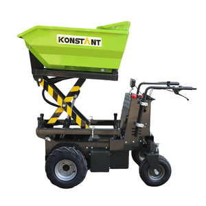 Mini chargeuse sur pneus électrique KONSTANT Capacité de seau de 500kg <span class=keywords><strong>Brouette</strong></span> motorisée Vidange hydraulique pour ferme utilisée pour la vente au <span class=keywords><strong>d</strong></span>étail - Product Image 4