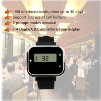 Système d'appel sans fil du fabricant, récepteur de montre, bouton d'appel longue distance pour restaurant
