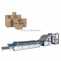 Machine de laminage automatique industrielle ZH GS pour carton ondulé avec alimentation automatique en colle et chargeur pour le collage du carton sur le carton ondulé
