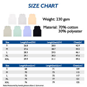 Gilet d'été 230g Ice-Cool en coton solide sans manches - Product Image 4