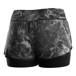 Shorts 2 en 1 Elásticos en 4 Direcciones para Mujer, para Correr, con Detalles Reflectantes Personalizados para la Noche, para Maratón de Medida Distancia - Product Image 4
