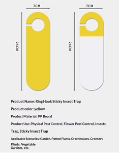 Piège à insectes collant double face imperméable pour la lutte antiparasitaire des plantes en serre - Product Image 4