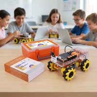 Kits de robotique STEM de voiture robot 4WD interactif personnalisé Scratch 3.0 Python Codage AI IoT Programmation visuelle ELF K210 pour l'éducation