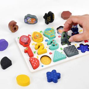 Kids Early Education Activity Toy Magnetic Fishing Game Montessori Wooden Alphabet Shape <b>Puzzles</b> - Product Image 5