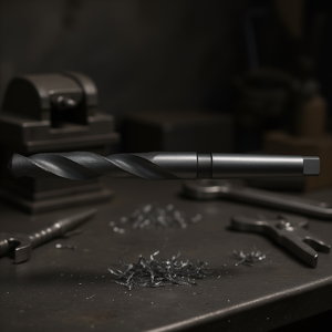 Broca helicoidal de vástago cónico Fervi de 10 mm de acero de alta velocidad para perforación de metales - Product Image 3