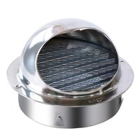Grille d'échappement de ventilation en acier inoxydable Grille de plafond murale Couvercle de conduit de sortie Chauffage Refroidissement Capuchon d'aération étanche