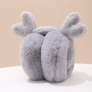 सुंदर कान त्योहारों के साथ भूमिदार फोल्डेबल विंडप्रूफ गर्म नकली कान समारोहों के साथ सुंदर कान के त्योहार उपहार लड़कियों महिलाओं को फजी प्रवाह - Product Image 6