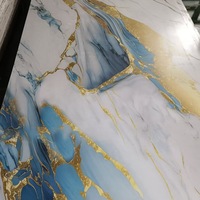 Lámina de PVC UV efecto mármol 2.5mm 1220x2800mm, panel de pared rígido y duradero para higiene hospitalaria, venta al por mayor B2B, alta gama