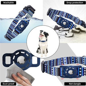 <span class=keywords><strong>Collar</strong></span> de seguridad para mascotas de entrega rápida para Apple <span class=keywords><strong>Tracker</strong></span>, <span class=keywords><strong>Collar</strong></span> de perro con soporte, gatito de seguridad elástico ajustable para collares de gato AirTag - Product Image 2