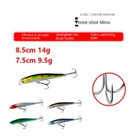 Qiaoyuan Minoluya Mino Leurre Vivant à Coulée Lente 14g pour Pêche en Ruisseau, Lancer Longue Distance, Twitching Sans Hameçons, pour Poisson-à-queue-de-serpe et Achigan