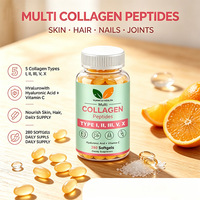 Capsules de collagène naturel avec biotine, éclaircissant pour la peau, anti-rides, complément nutritionnel de beauté quotidien pour adultes