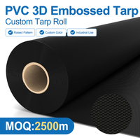Bâche en PVC gaufré 3D 550 g/m² en rouleau, imperméable et antidérapante pour couverture étanche