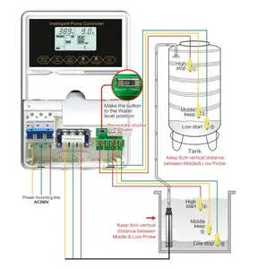 5.5HP Multi-function digital timer Water Pump Controller for Submersible Pump Controller