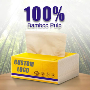 premium 2 capa lavable China barato tejido desechable caja de papel facial de bambú papel de papel - Product Image 4