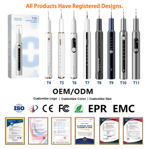 Kit de Herramientas para Eliminar la Placa Dental Ultrasónica de 38 kHz, Cabezal de Metal, Batería de 500 mAh, Control <span class=keywords><strong>Digital</strong></span>, Eliminador de Manchas Dentales, Escalador Dental Inteligente - Product Image 2