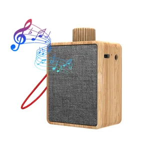 Portable en bois couleur musique haut-parleur écologique relaxant sommeil Machine sonore avec oiseaux pluie feu blanc bruit mer vent synchronisation