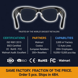 Gafas Inteligentes de Media Montura con Cámara HD de 8MP para Inspección en el Hogar, Comando de Voz en Tiempo Real, Envío en 48 Horas, Venta al por Mayor Disponible - Product Image 6