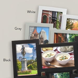 <span class=keywords><strong>2025</strong></span> tùy chỉnh màu đen trắng gỗ tự nhiên màu tường trang trí nội thất khung hiển thị 4x6 và sáu 6x4 inch hình ảnh 8910 mở cắt dán khung - Product Image 4