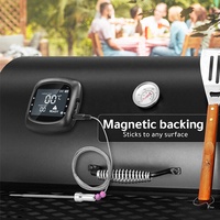 Thermomètre numérique intelligent Bluetooth pour cuisine, aliments, viande, 6 sondes en acier inoxydable, four, grill, barbecue, steak, écran LCD en plastique