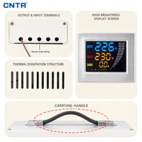 Régulateur de tension automatique servo CNTR SVC-3000VA 3KVA monophasé 220V avec double affichage numérique AVR pour appareils électroménagers et de bureau