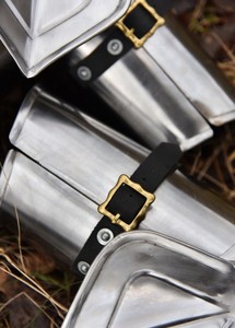 Armadura de Brazo de Acero Pulido con Detalles de Artesanía, Protector de Metal Hecho a Mano, Armadura Tradicional de Caballero Antigua Usable - Product Image 3