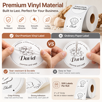 Autocollant d'emballage circulaire personnalisé pour marque de boulangerie, impression de logo, autocollant en vinyle auto-adhésif, imperméable, étiquette ronde pour sceller les aliments, rouleau d'autocollants
