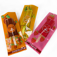 Emballage pour sucettes glacées, sac transparent thermoscellable, sachet alimentaire, impression en gravure, sacs personnalisés pour bonbons, glaces, nourriture pour animaux de compagnie, gelée