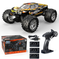 Voiture RC HOSHI N416 1/16 4WD haute vitesse 36 km/h, télécommande 2.4G, monster truck tout-terrain, véhicule électrique jouet, 3 batteries