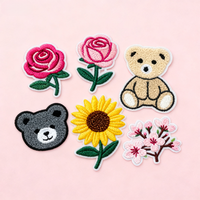 Serviette personnalisée Chenille Anime patchs fer sur animaux patchs de broderie pour Jeans T-shirts Chenille Patch mignon broderie Patch
