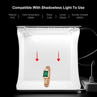 Haute qualité PULUZ 20cm PU5028 pliant Photo boîte à lumière Studio Kit USB LED lumières photographie Studio Photo Complet