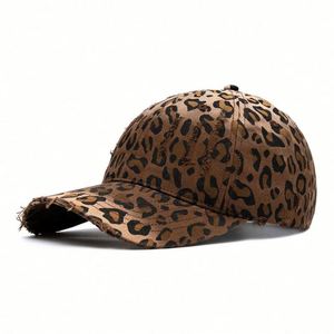 Vintage Leopard Baseball Cap Worn Out Distressed Dad <b>Hat</b> Women Men Sun Sports Cap <b>Hat</b> - Product Image 6