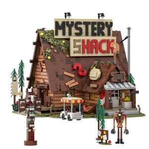 Funbuild Promotion : Ensemble de Blocs de Construction MOC-204276 Maison de Gravity Falls, Modèle <span class=keywords><strong>Cabane</strong></span> Mystérieuse, Briques de Puzzle, Jouets de Construction de Dessins Animés MOC - Product Image 1