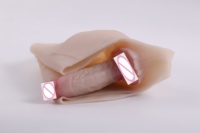 Dildo en silicone souple à porter sous un pantalon en cuir, solide et creux, pour travestissement, sous-vêtements pour le travestissement, pour le travestissement lesbien, pantalon en cuir à enfiler, blanc ivoire
